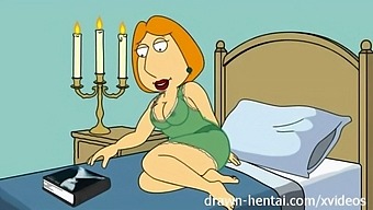 Dessin Animé Parodique Mettant En Vedette Lois De Family Guy Dans Des Scènes Érotiques