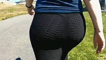 Milf With Big Ass Shows Off In Public