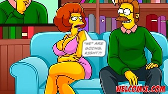 Echange De Simptoons Épouses: Un Dessin Animé Pornographique
