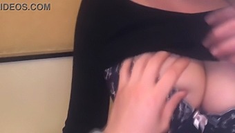 A Japanese Teenager With Large Breasts Has Her Breasts Touched
